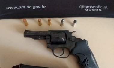 PM prende homem por porte ilegal de Arma na Mina União