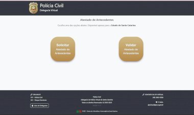 Polícia Civil disponibiliza emissão de Certidão Negativa de Antecedentes pela Delegacia Virtual