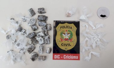 Polícia Civil de Criciúma apreende drogas prontas para a venda
