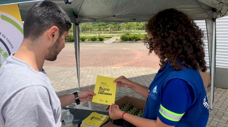 Trato por Criciúma realiza ação socioambiental no Parque Altair Guidi