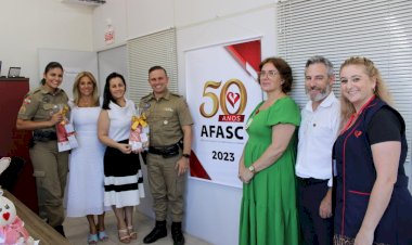 Programa de proteção a mulher da Polícia Militar, chega aos serviços da Afasc