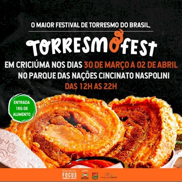 Torresmofest: Criciúma recebe o maior festival de torresmo do Brasil