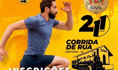 POLÍCIA CIVIL PROMOVE CORRIDA DE RUA EM CRICIÚMA EM ALUSÃO AOS 211 ANOS DA INSTITUIÇÃO