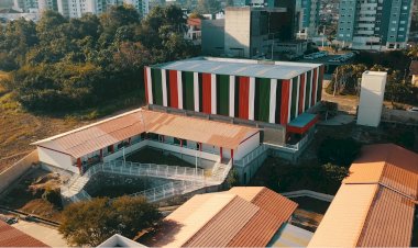 Escola Municipal Marechal Rondon do bairro Santa Catarina recebe novo ginásio de esportes