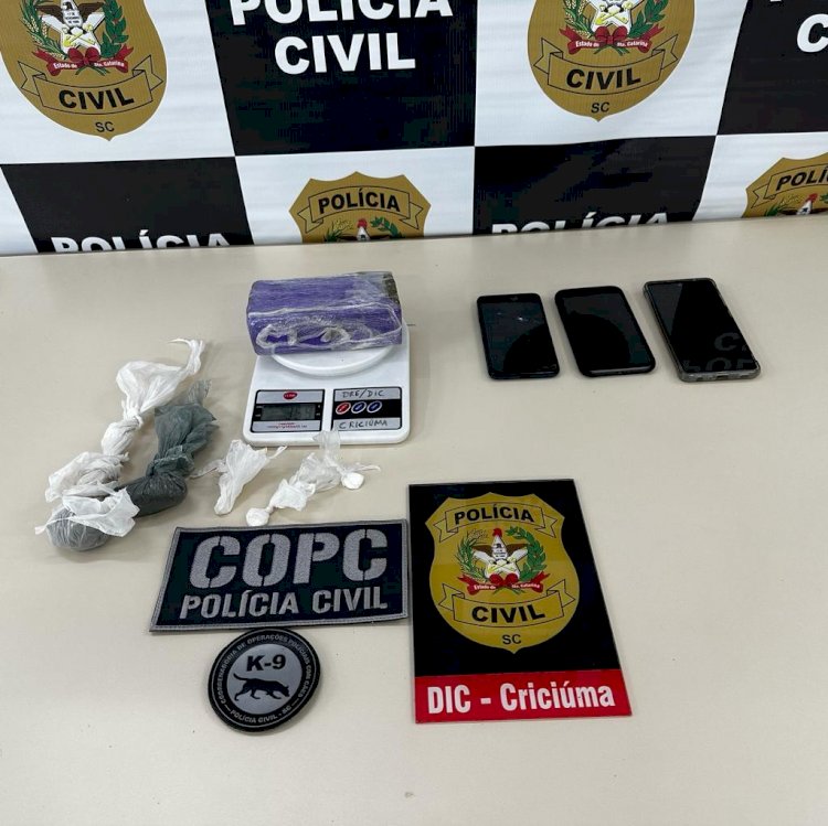 APÓS INVESTIGAÇÕES POLÍCIA CIVIL APREENDE DROGAS EM BAIRROS DE CRICIÚMA