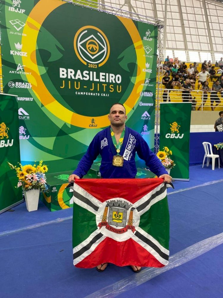 Atleta criciumense é campeão brasileiro de jiu-jitsu