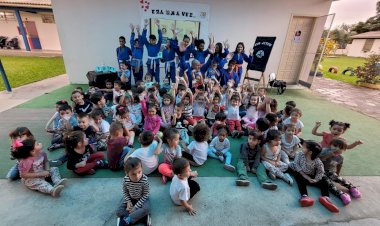 Atividade conscientiza crianças dos Grupos 4 do CEI Afasc Santa Luzia a evitar conflitos --