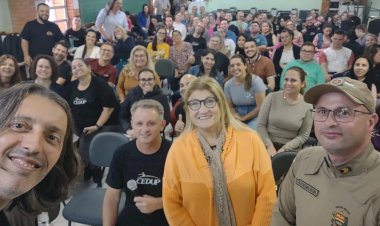 Polícia Militar realizada segunda etapa de palestras de ações preventivas no ambiente escolar para professores e colaboradores