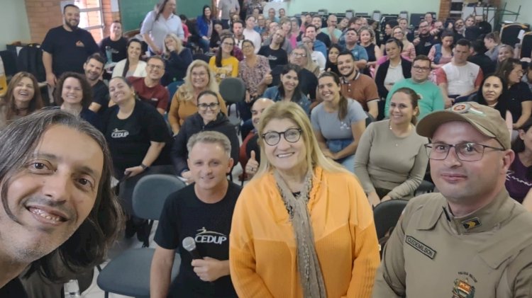 Polícia Militar realizada segunda etapa de palestras de ações preventivas no ambiente escolar para professores e colaboradores