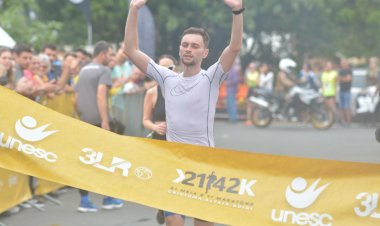 Maratona de Criciúma Altair Guidi 2023 tem como grandes campeões Guilherme Minozzo e Liliane Damásio