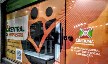 Central de Empregos promove ação nesta terça-feira em Criciúma