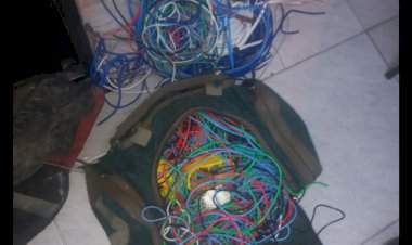 Gatuno com 39 passagens policiais é preso pela PM roubando fiação elétrica