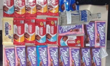 Casal é preso com chocolates e produtos de mercado avaliado R$ 700 reais