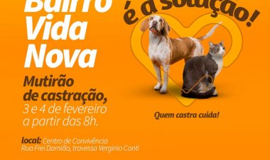 Governo de Criciúma realiza mutirão do projeto “Castração é a Solução” no Loteamento Vida Nova