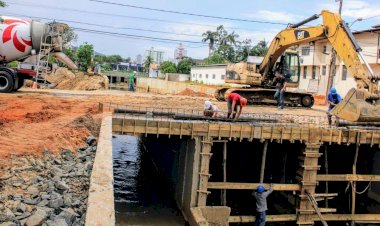 Canal Auxiliar do Rio Criciúma: obras entram na fase final no bairro Santa Bárbara