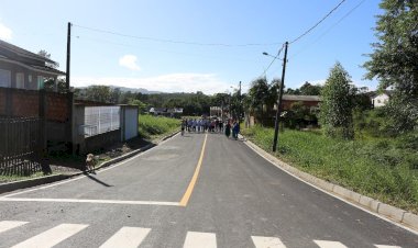Acelera Criciúma: obras de pavimentação asfáltica são entregues no bairro Laranjinha