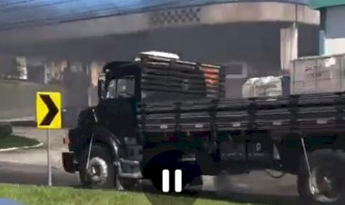 Posto de combustível pega fogo na V. Zuleima