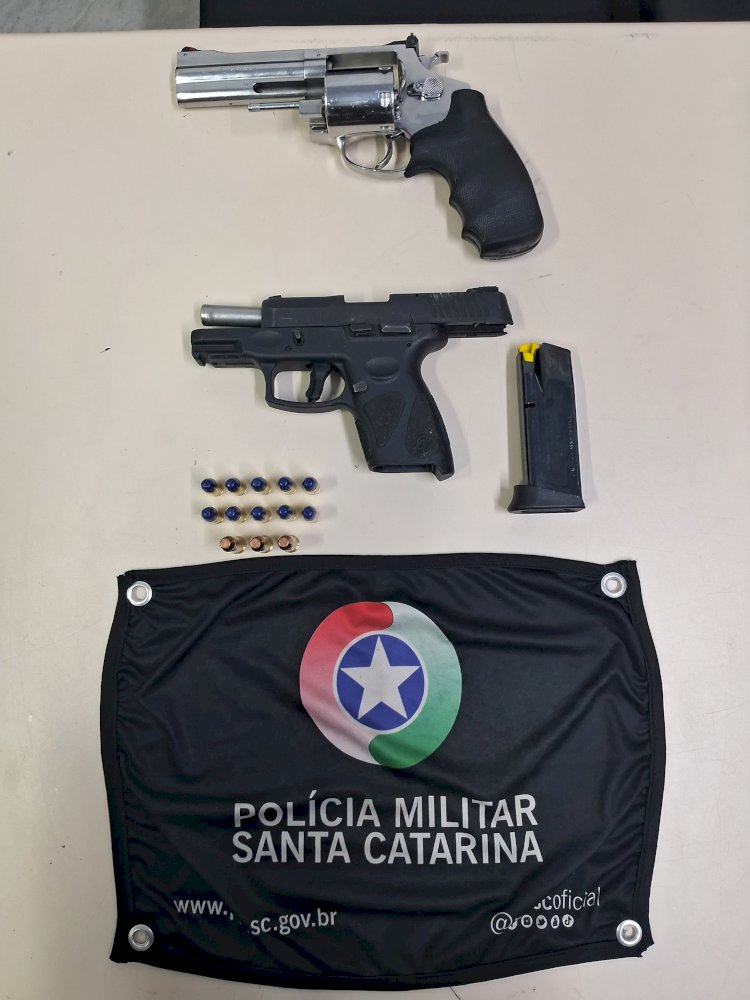 Homem é preso com armas em restaurante na Santa Luzia