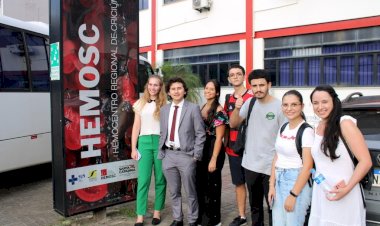 DCE da Unesc incentiva doação de sangue para os atingidos do Rio Grande do Sul