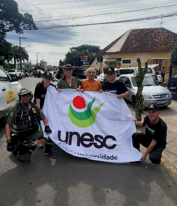 Equipe da Unesc realiza levantamento de necessidades prioritárias em ação da campanha SOS Rio Grande do Sul