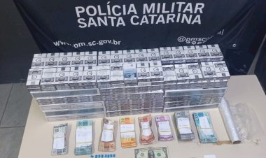 PM prende casal em Forquilhinha com drogas e dinheiro falso