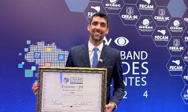 Criciúma é vencedora do prêmio Band Cidades Excelentes 2024