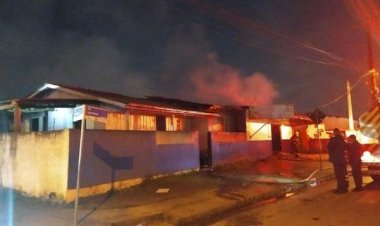 Supermercado Pega Fogo em Criciúma