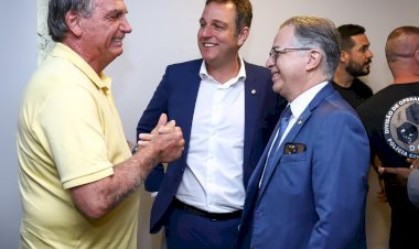 Ricardo Guidi e Jair Bolsonaro em Brasília