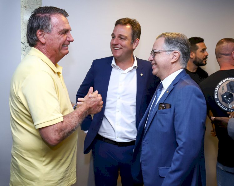 Ricardo Guidi e Jair Bolsonaro em Brasília