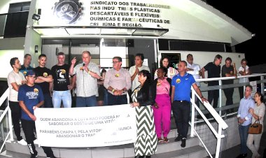 Chapa 1 vence eleição no Sindicato dos Químicos e Plásticos da Região