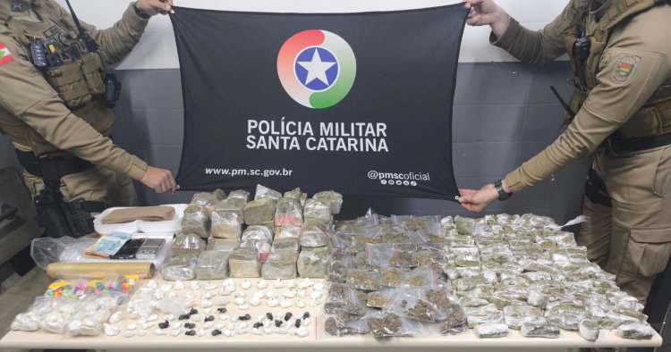 Polícia aprende mais de  12 quilos de drogas em Criciúma e Rincão