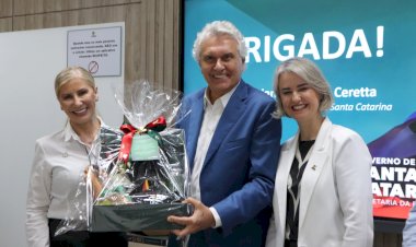 Governador de Goiás visita a Unesc, conhece Clínicas Integradas e o Programa Universidade Gratuita