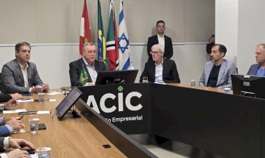 Cônsul-geral de Israel participa de encontro na Acic para fortalecer parcerias regionais