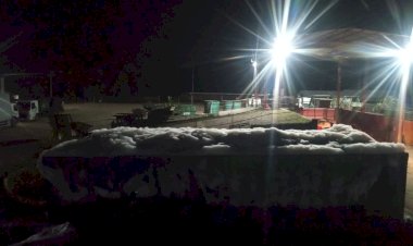 CAMINHÃO COM RESÍDUO TÓXICO PEGA FOGO EM COCAL DO SUL