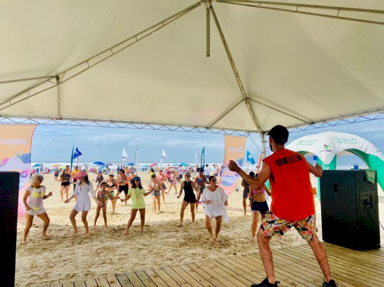 Verão Unesc 2026 leva esporte, cultura e serviços à orla de Balneário Rincão