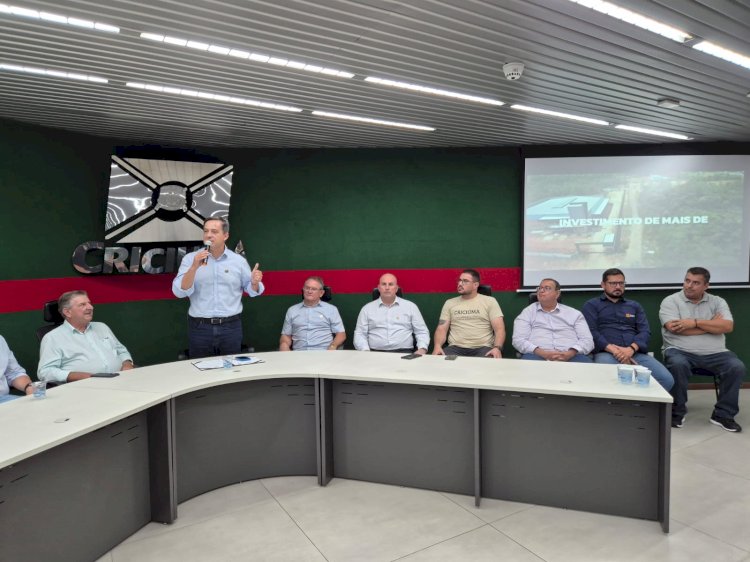 • Porto Seco: Governo de Criciúma assina ordem de serviço para obras de infraestrutura em vias do Loteamento Cidade dos Transportes