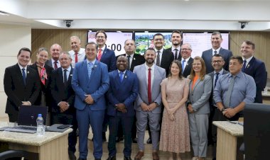 Câmara de Criciúma abre oficialmente os trabalhos legislativos de 2026 com a presença do prefeito Vaguinho