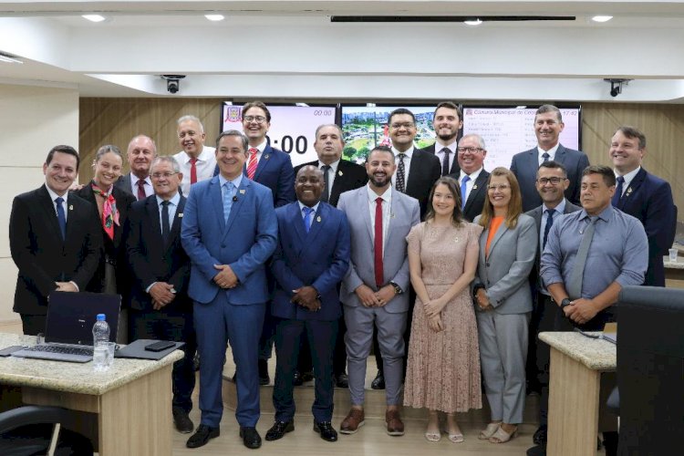 Câmara de Criciúma abre oficialmente os trabalhos legislativos de 2026 com a presença do prefeito Vaguinho