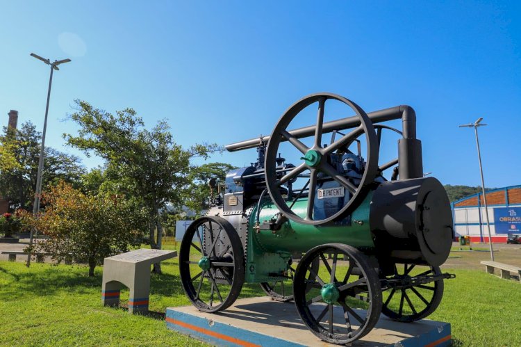 Patrimônio industrial: locomóvel centenário é restaurado e preserva a história de Criciúma