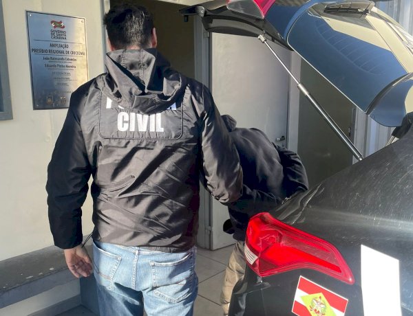 Polícia Civil de Urussanga prende homem por furto de cabos de energia