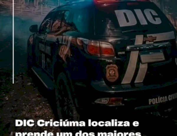 Polícia Civil prende foragido apontado como um dos principais fornecedores de cocaína do Sul de SC