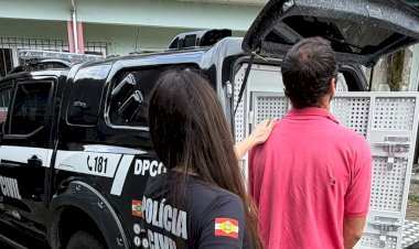 Filho que ameaçou os próprios pais com facão é preso preventivamente pela Polícia Civil em Lauro Müller
