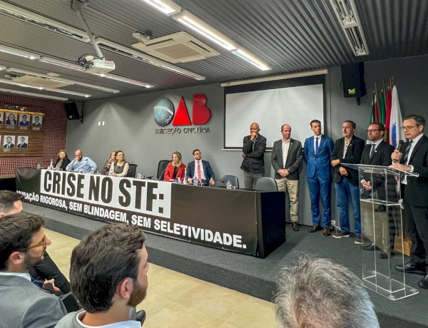 Crise no STF leva OAB Criciúma e entidades a cobrar apuração ampla e isenta