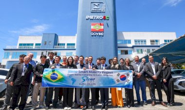 Imetro-SC recebe comitiva sul-coreana para debater inovação tecnológica no monitoramento de veículos e cidades