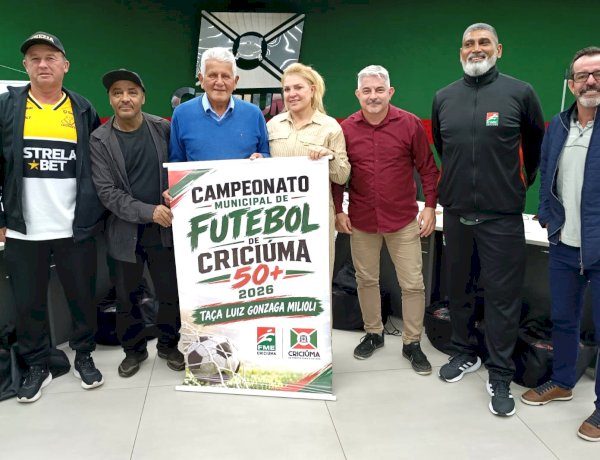 Definida a primeira rodada do Campeonato Municipal de Futebol de Campo de Criciúma 50+