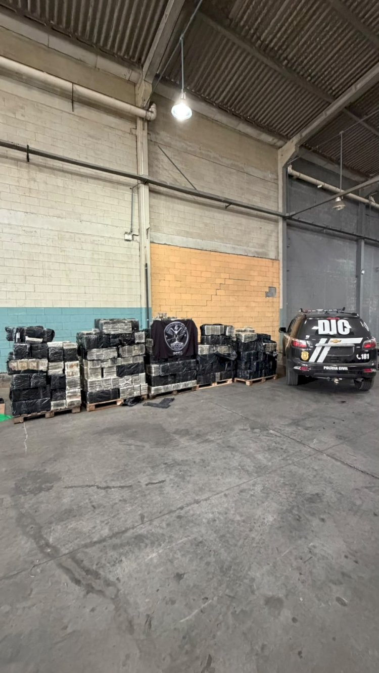 Polícia Civil realiza maior apreensão de cocaína da história de Santa Catarina e causa prejuízo de mais de R$ 450 milhões ao narcotráfico