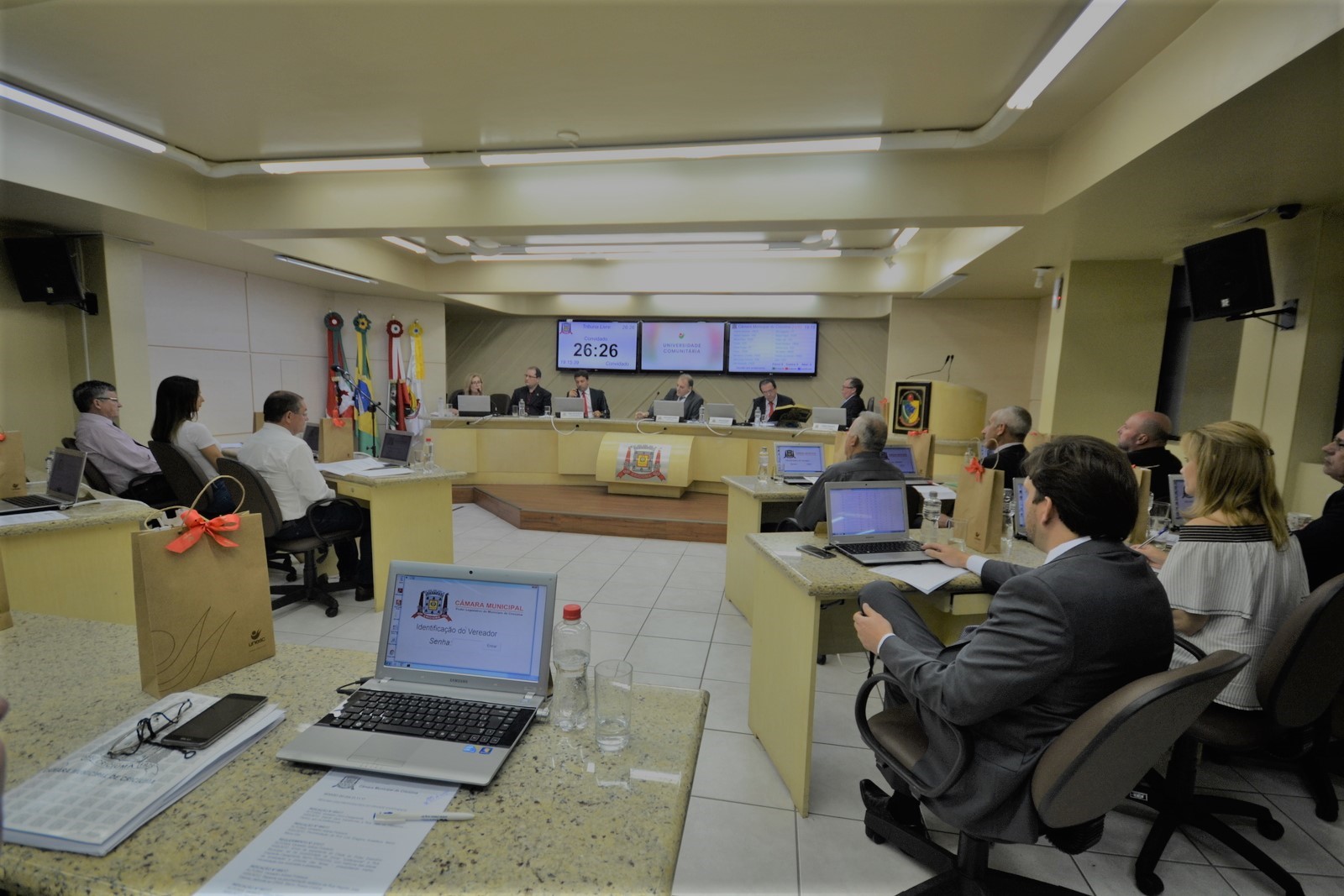 Projeto vai alterar horário das sessões do Legislativo em Criciúma