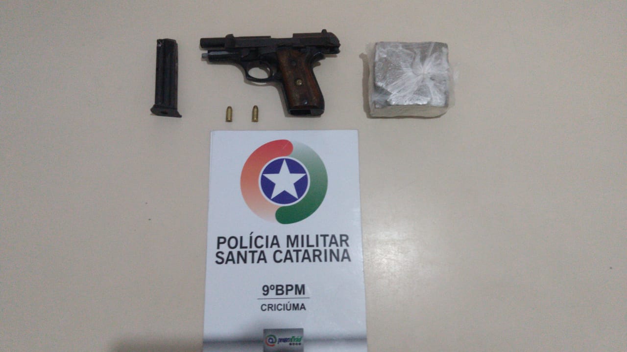 Arma e droga é apreendida pela Polícia Militar